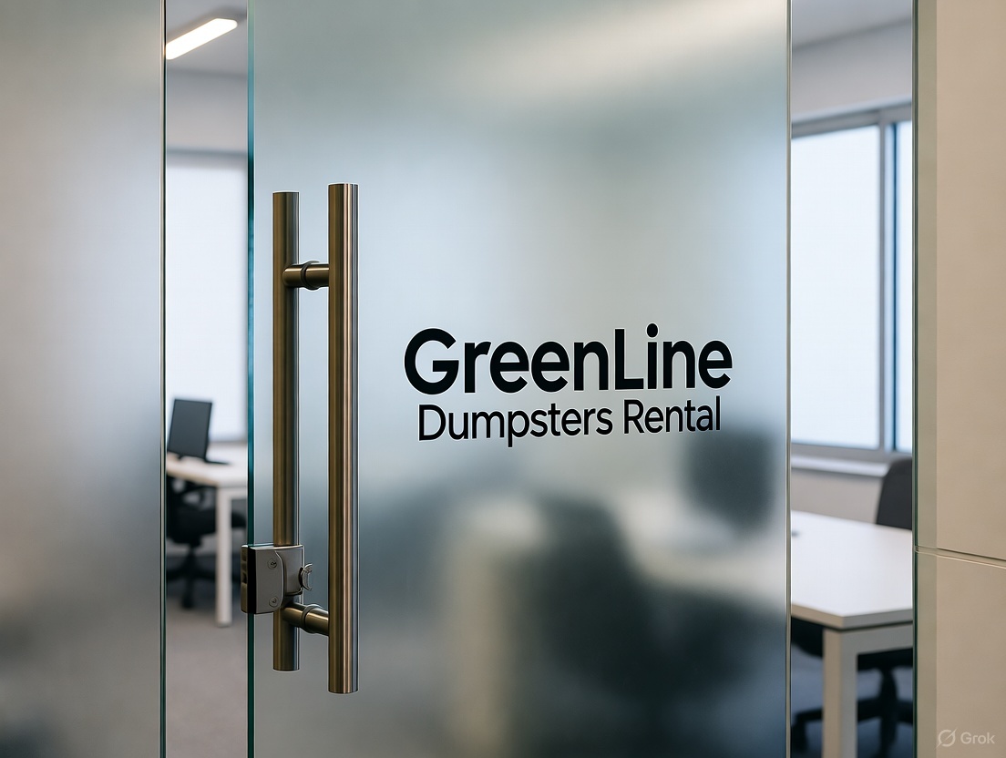 GreenLine Dumpsters Rental office interior Atlanta